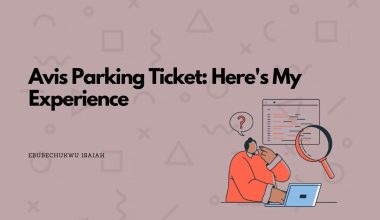 Featured image of the article with the text "Avis Parking Ticket: Here's My Experience" at the left and a corresponding image at the right