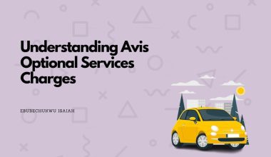 Featured image of the article with the text "Understanding Avis Optional Services Charges" at the left and a corresponding image at the right